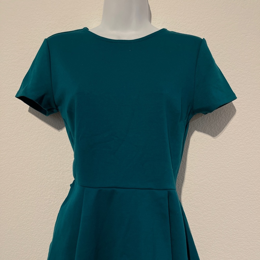Forever 21 Teal blue peplum top